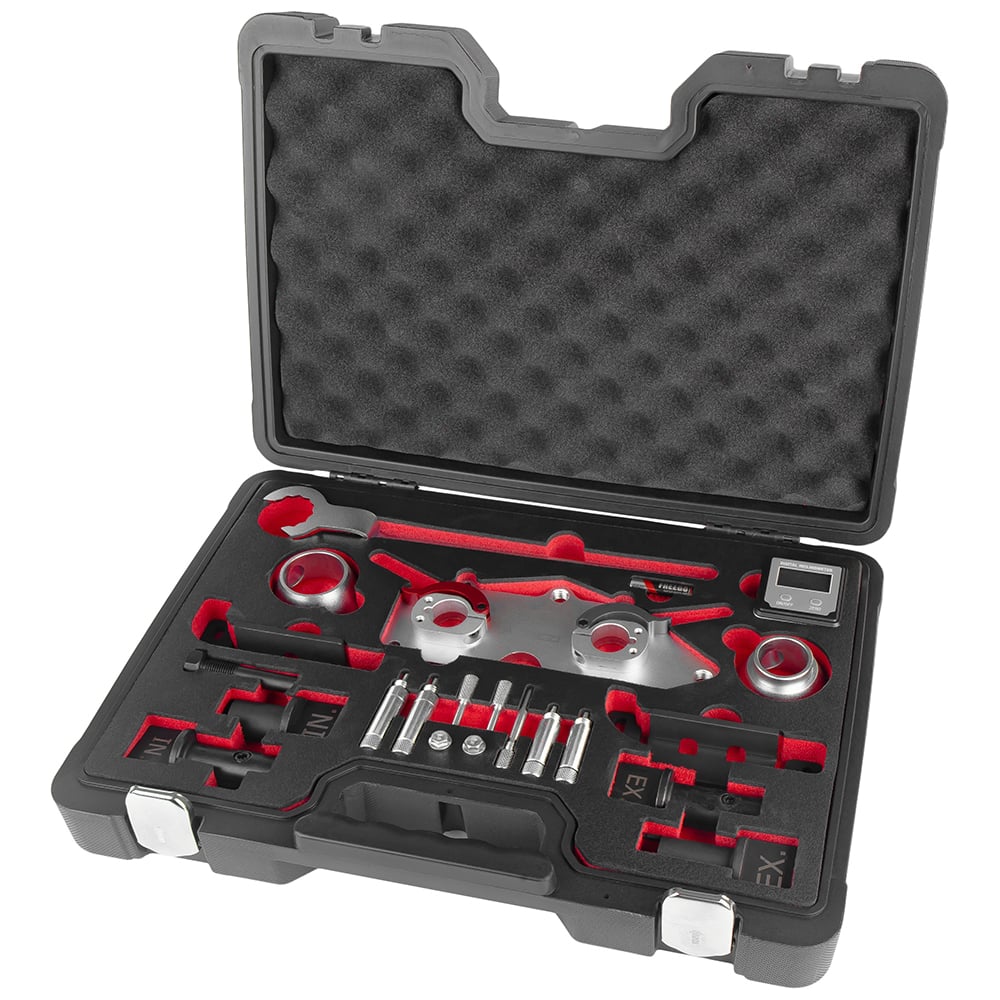 Изображение товара Набор фиксаторов для установки фаз ГРМ VAG TSi с цифровым инклинометром Arnezi