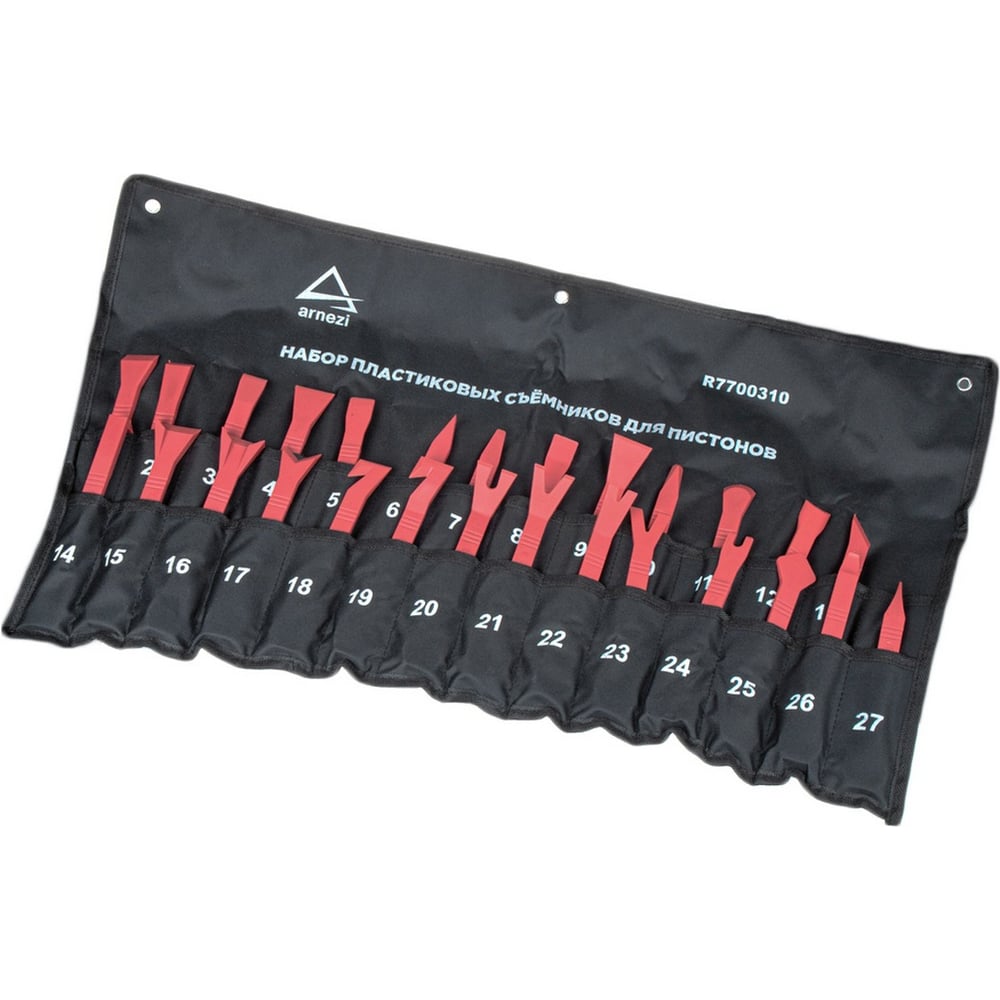 Изображение товара Набор пластиковых съемников для пистонов Arnezi R7700310 27 предметов утилита для авто