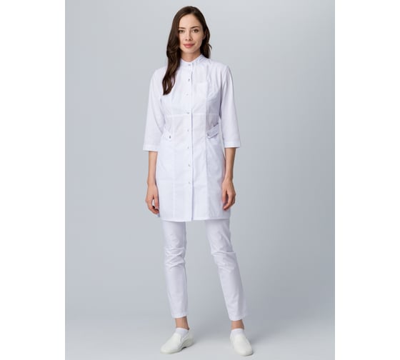 Изображение товара Женский халат Факел Симпл-001 MedLine, белый, размер 44 87482333.002