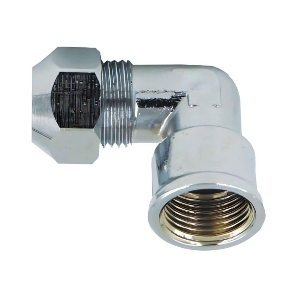 Изображение товара Уголок хромированный ViEiR для металлопластиковых труб 1/2