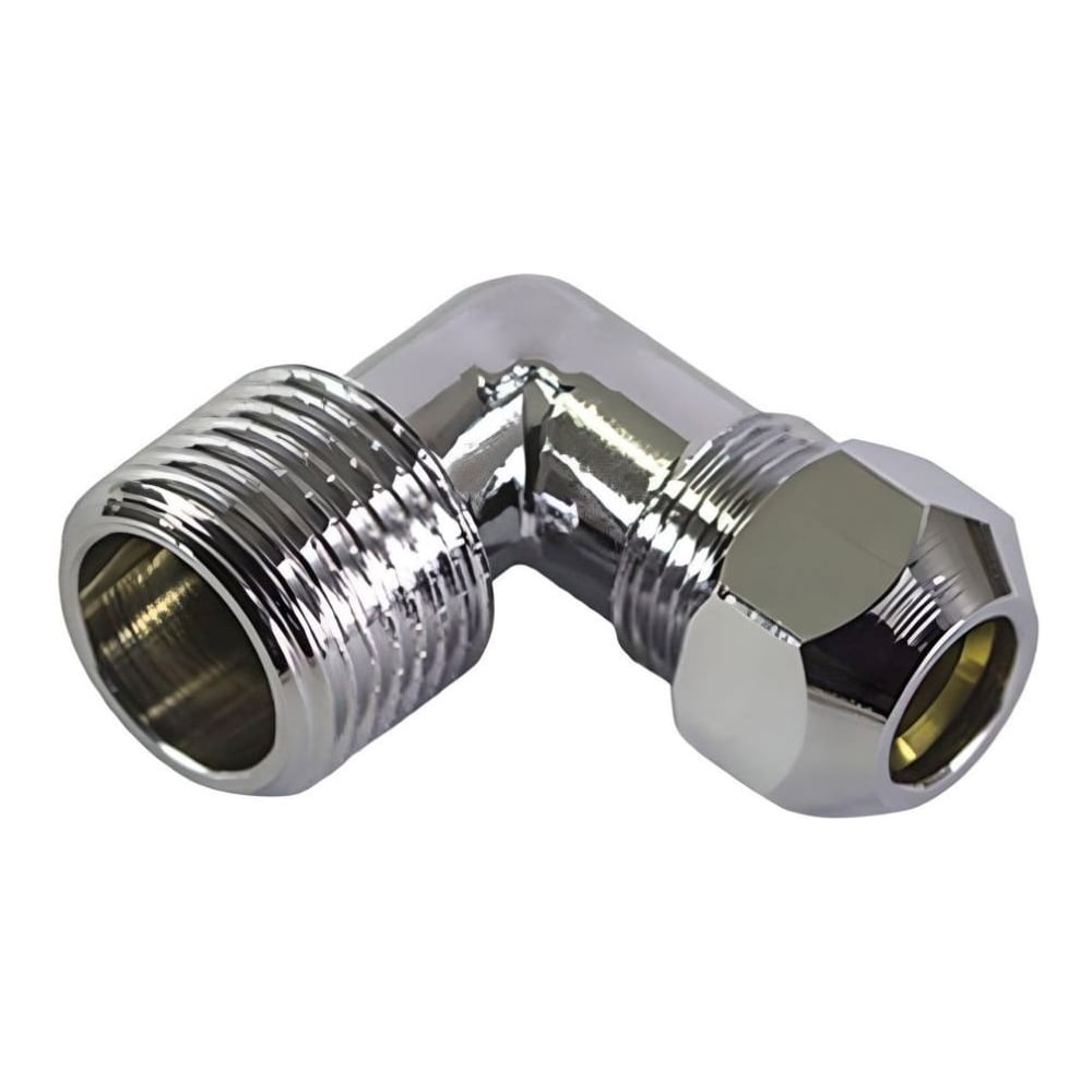 Изображение товара Уголок хромированный ViEiR 2 шт 10 мм 1/2, профессиональный фитинг для труб