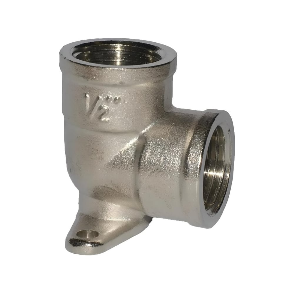 Изображение товара Уголок никелированный WiEiR установочный 1/2-1/2 гайка LFN03