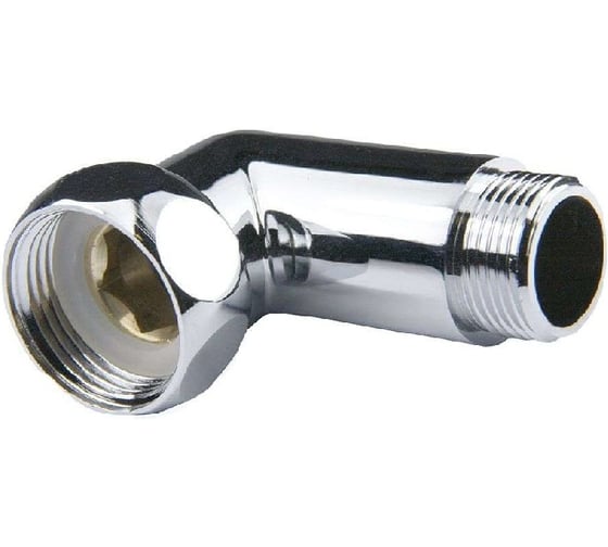 Изображение товара Уголок хромированный ViEiR 1 гайка х 1 штуцер, угловое соединение, 90 LFHX55