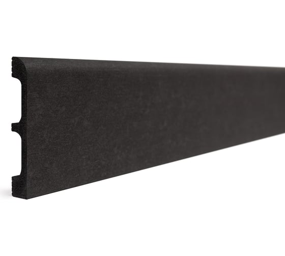Изображение товара Плинтус напольный ударопрочный влагостойкийDecor-Dizayn цвет графит 80x13x2400 мм 706-94