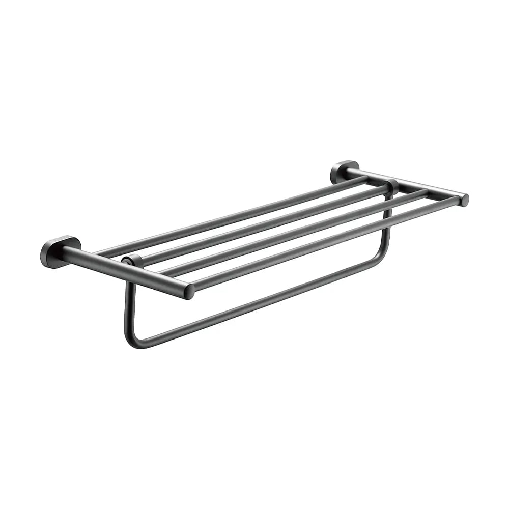 Изображение товара Полотенцедержатель с полкой ViEir графит нержавеющая сталь современный дизайн