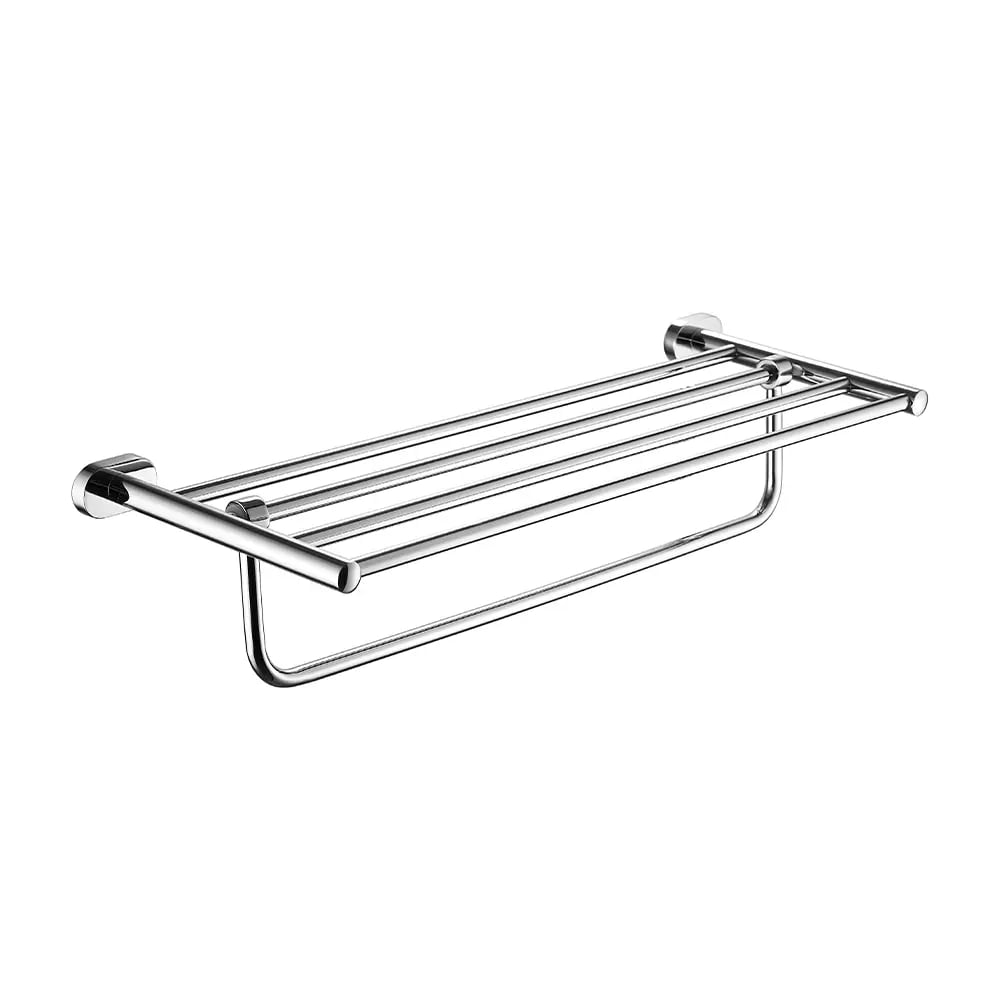 Изображение товара Полотенцедержатель с полкой ViEir для ванной из нержавеющей стали хром