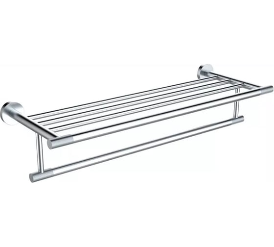 Изображение товара Полотенцедержатель с полкой ViEir настенный, нержавеющая сталь, цвет хром, V5520