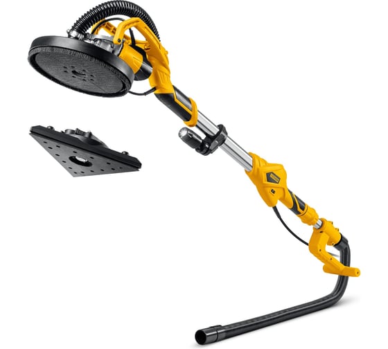 Изображение товара Шлифовальная машина для стен (жираф) STEHER d225мм, 800Вт, сменные основания, подсветка DWC-800