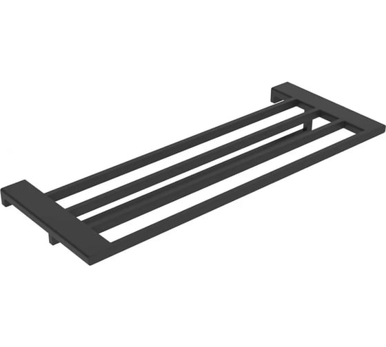 Изображение товара Полотенцедержатель с полкой ViEir нержавеющая сталь, черный, V5220-C