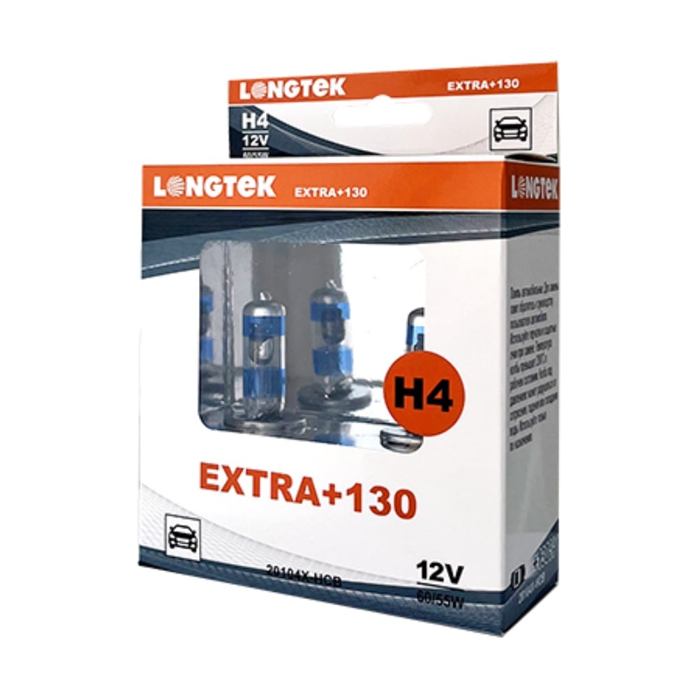 Изображение товара Галогенные автолампы H4 12V 60/55W P43t в комплекте 2 шт