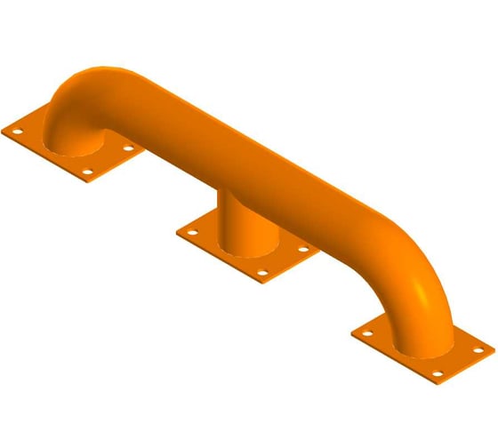 Изображение товара Защита бордюра (колесоотбойник, тип 2), оранжевая, 750 мм Parallax Параллакс 602OR5002-ZCH