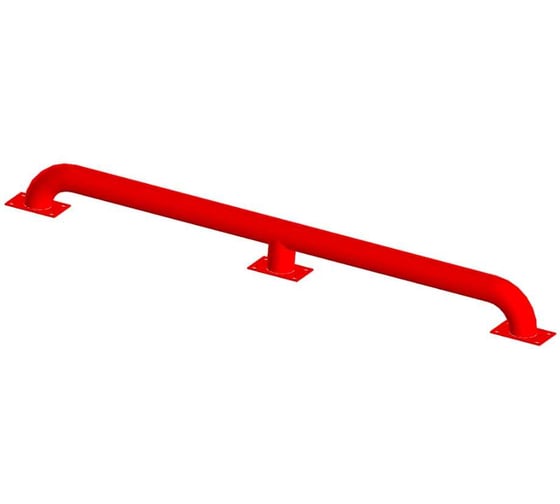 Изображение товара Защита бордюра (колесоотбойник, тип 2) красный 1150 мм Parallax 602RD9002-ZCH