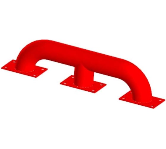 Изображение товара Защита бордюра (колесоотбойник, тип 2) красный 650 мм Parallax 602RD4002-ZCH