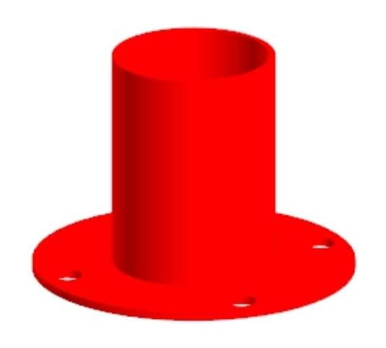 Изображение товара Защитный столб красный, 100 мм Parallax Параллакс 610RD1000-ZCH