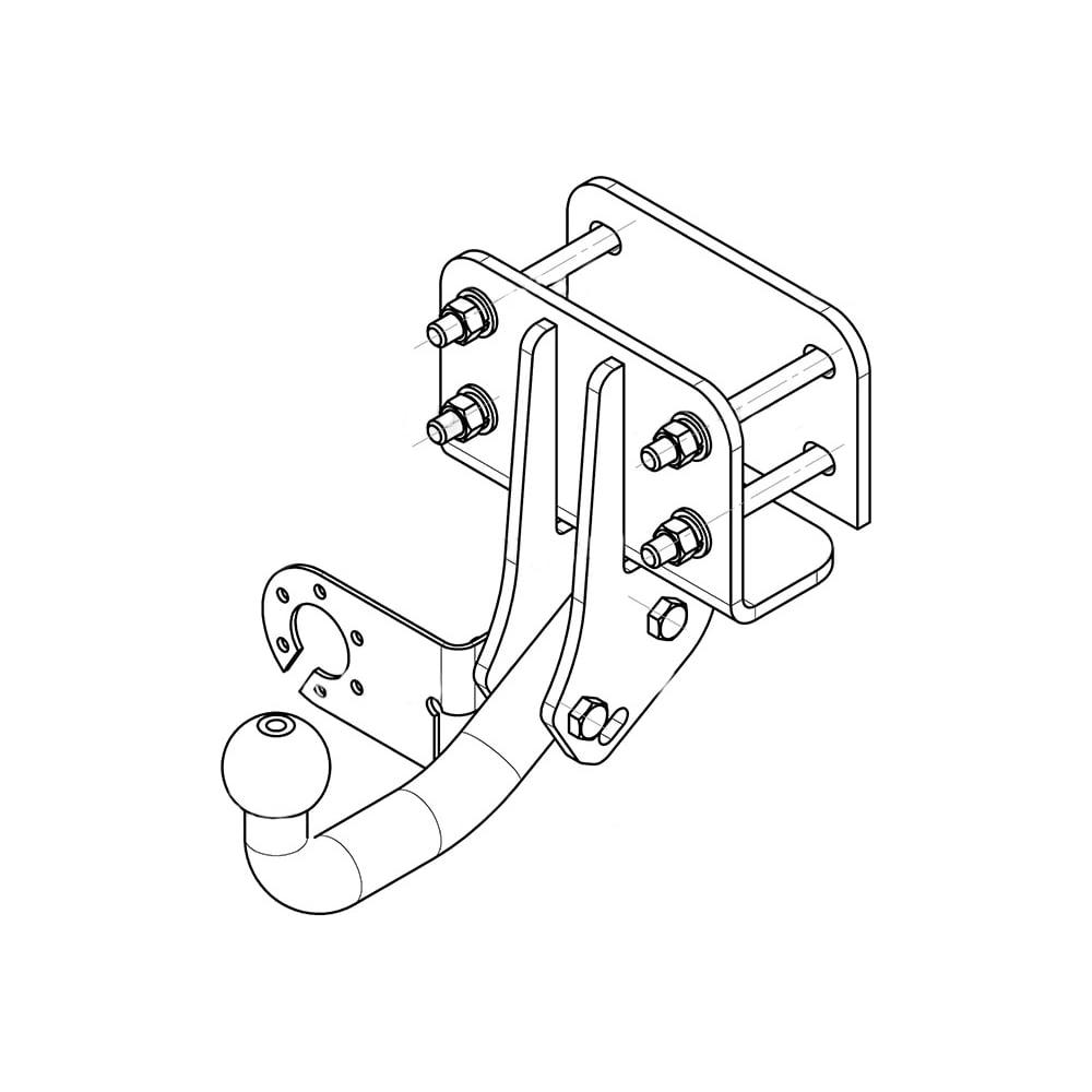 фото Фаркоп тсу toyota hilux 2005-2015 гг avtos