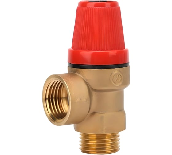 Изображение товара Предохранительный клапан VIEIR латунный 1/2 Г х 1/2 Ш 3 бар для системы отопления VR33FMK-3