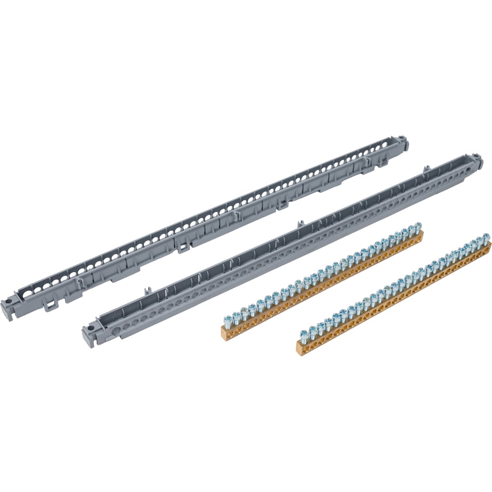 Изображение товара Клеммный блок Legrand Земля+Нейтраль 2 1x25 и 26x16 серый Практибокс S