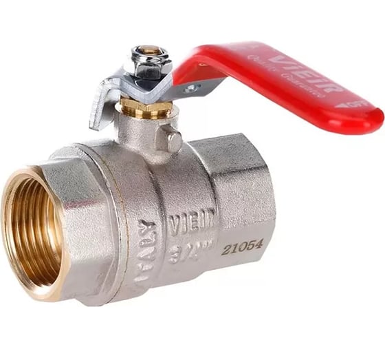 Изображение товара Кран шаровой ViEir никелированный 4 внутренняя резьба рычаг для промышленных систем VR200-09