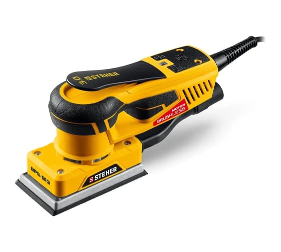 Изображение товара Бесщеточная плоскошлифовальная машина STEHER 81x133 мм, 300 Вт, 3 мм, BPS-813
