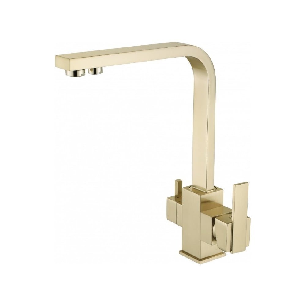 Изображение товара Смеситель для кухни ViEiR под фильтр высокий Г-образный излив матовое золото V15004-S