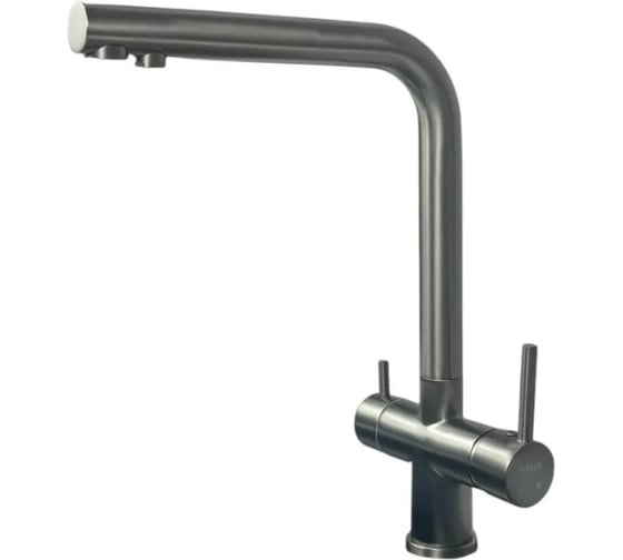 Изображение товара Смеситель для кухни ViEiR под фильтр высокий Г-образный излив, однорычажный, латунь, графит V15002-QH