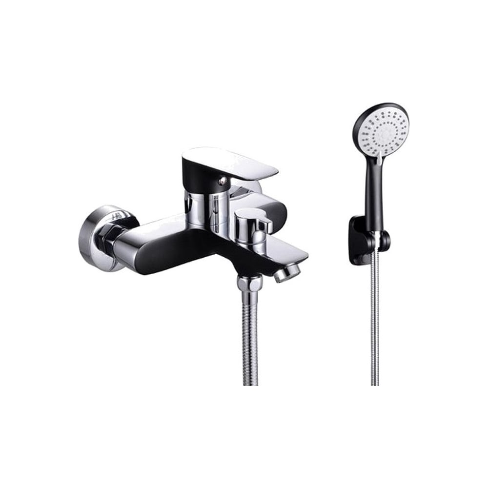 Изображение товара Смеситель однорычажный для ванны ViEiR черный/хром V263531-C