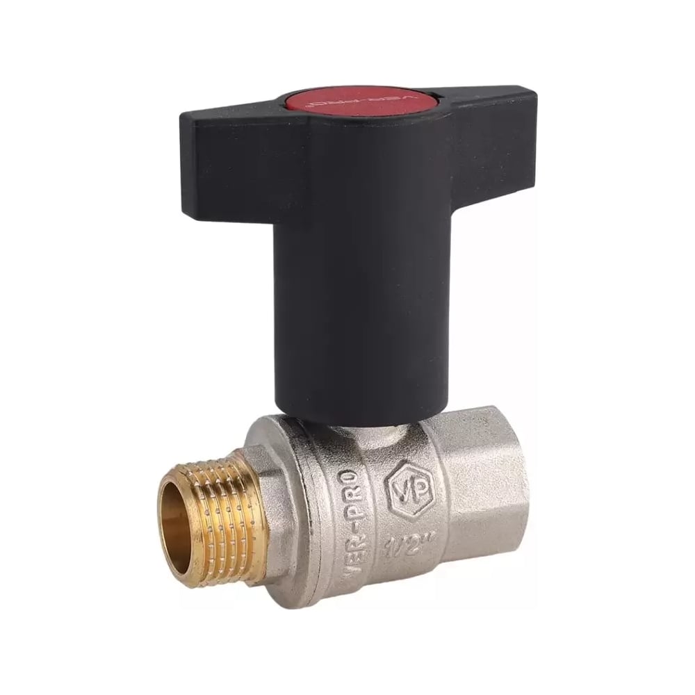 Изображение товара Кран шаровой ViEir с пластиковой ручкой 1/2 внутренняя и наружная резьба