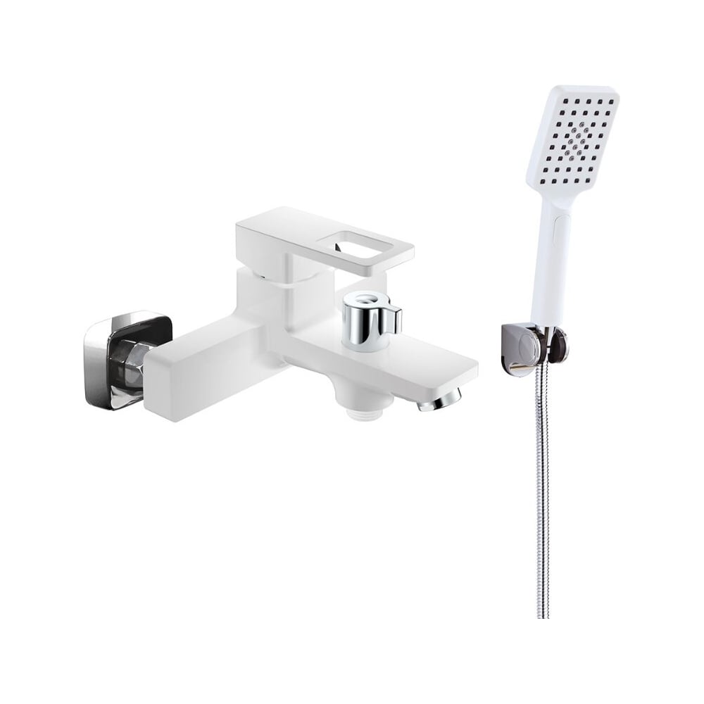 Изображение товара Однорычажный смеситель для ванны ViEiR короткий излив белый латунь современный стиль