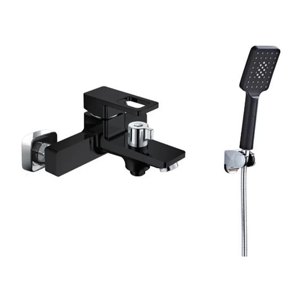 Изображение товара Современный однорычажный смеситель для ванны ViEiR V353531-C черный матовый