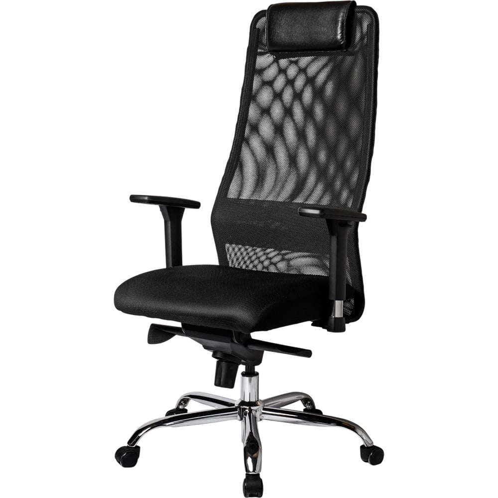 Изображение товара Современное офисное кресло Mebion B1-K4 с регулируемыми подлокотниками и подголовником