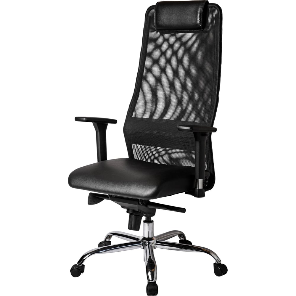 Изображение товара Офисное кресло Mebion MEBION-B1-K8-700-004 черное с регулируемыми подлокотниками