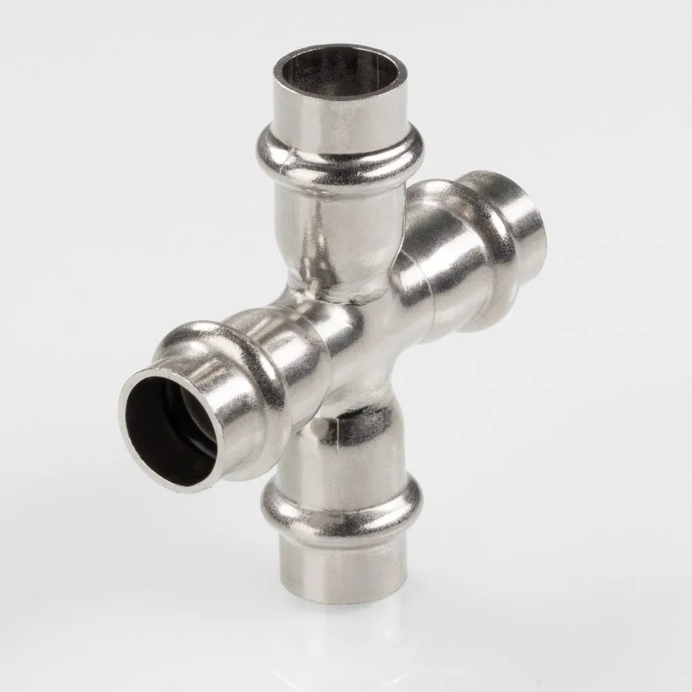 Изображение товара Пресс крестовина нержавеющая VIEIR OD18х18 для водоснабжения