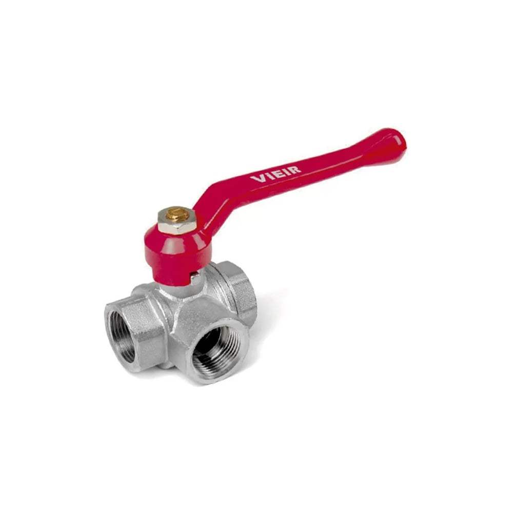 Изображение товара Трехходовой кран шаровой ViEir 1/2 для воды системы подключения GL192