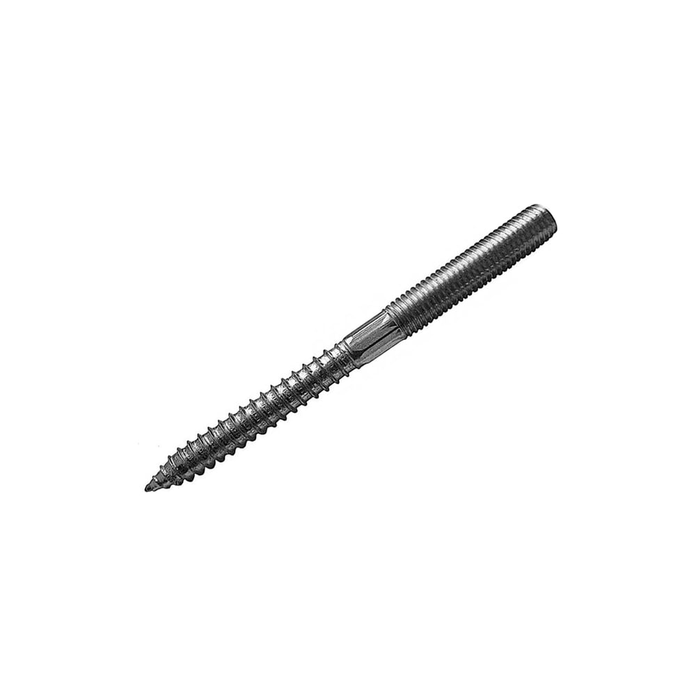 Изображение товара Шуруп-шпилька КРЕП-КОМП 6x100, 10 шт, металл, цинк, монтажный крепеж