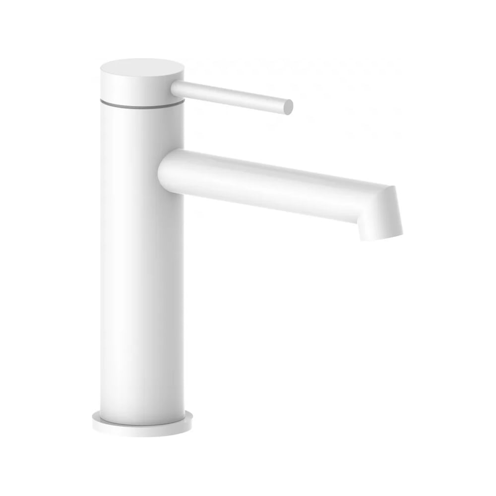 Изображение товара Смеситель для раковины однорычажный ViEiR нержавеющая сталь белый сатин