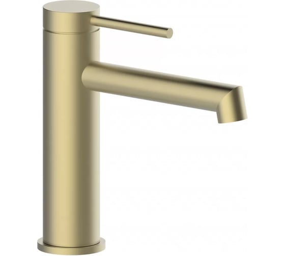 Изображение товара Смеситель для раковины однорычажный ViEiR нержавеющая сталь, матовое золото сатин V462511-S