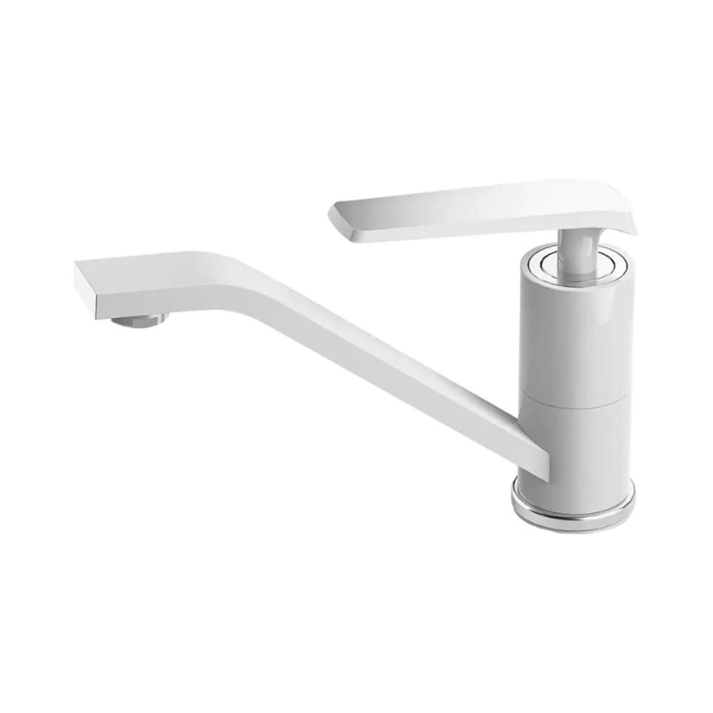 Изображение товара Смеситель для раковины однорычажный ViEiR с поворотным изливом белый 333512-F