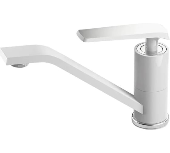 Изображение товара Смеситель для раковины однорычажный ViEiR поворотный излив, белый 333512-F