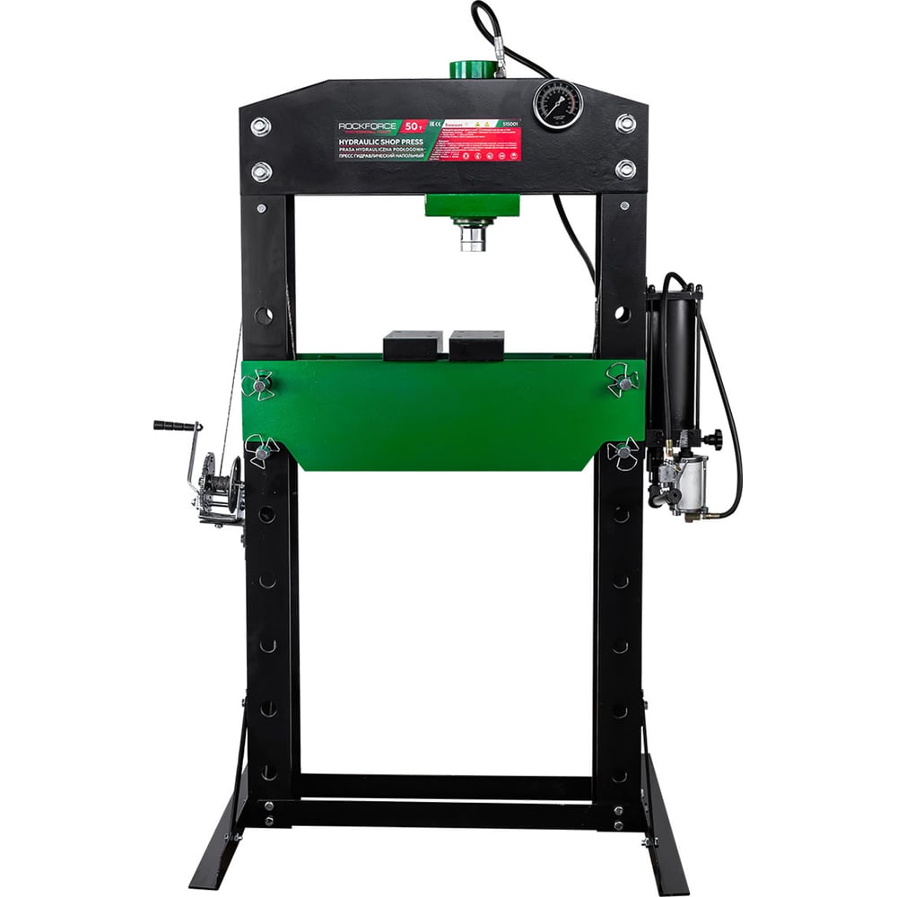 Изображение товара Гидравлический напольный пресс Rockforce RF-515001 50 тонн с манометром