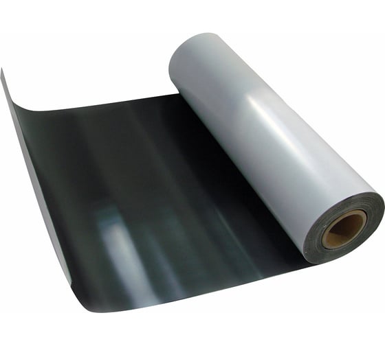 Изображение товара Магнитный винил с клеевым слоем ПРОФ-МАГНИТ 0,62x30м, толщина 0,4 мм Винил 0,4 (с клеем)_30м рулон