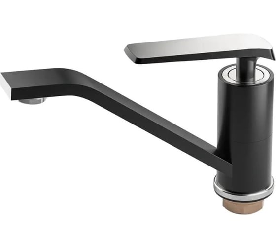 Изображение товара Смеситель для раковины однорычажный ViEiR поворотный излив, черный 333512-C