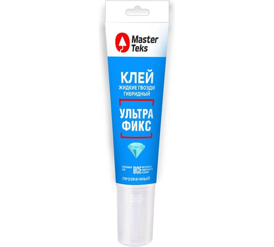 Изображение товара Клей гибридный ультрафикс MASTERTEKS Profimaster, 80 мл, прозрачный 279698