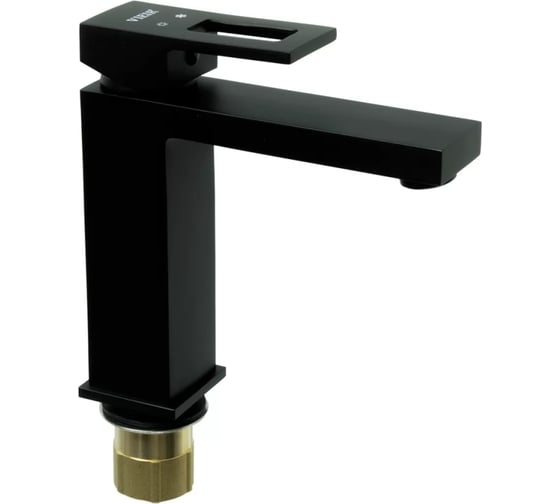 Изображение товара Смеситель для раковины однорычажный ViEiR черный для а в современном интерьере V193511-C