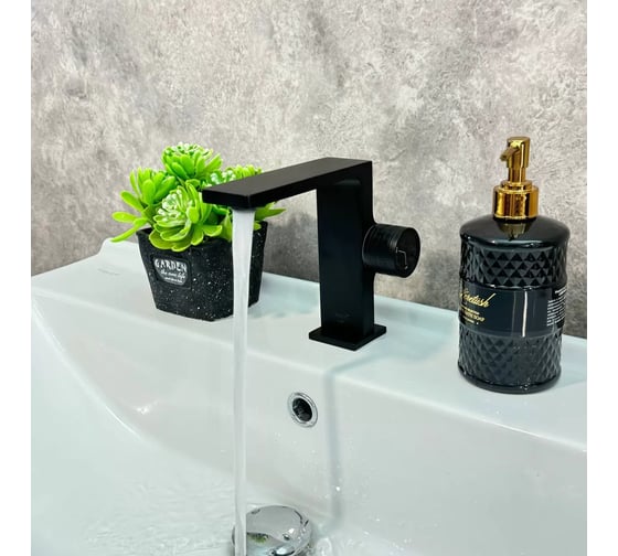 Изображение товара Смеситель для раковины однорычажный ViEiR черный 323511-C