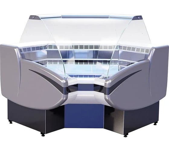 Изображение товара Витрина холодильная Cryspi ВПС Gamma Quadro IC 90 (угол внутр.) (верх 7016, низ 7016, с боковинами) G2QUADLXВПС1 IC90R290