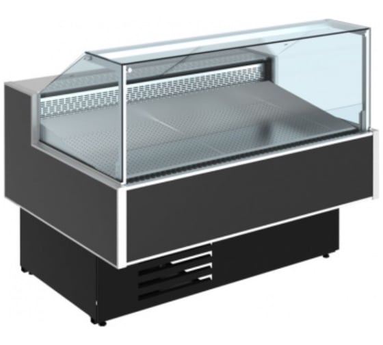 Изображение товара Витрина холодильно-морозильная Cryspi ВПСН Gamma Quadro SN FISH 1800 LED (верх 7016, низ 7016, с боковинами) G2QULXВПСН1 180F R290