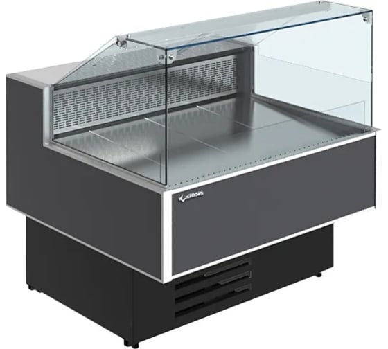 Изображение товара Витрина холодильно-морозильная Cryspi ВПСН Sonata Quadro SN 1500 LED (верх 7016, низ 7016, с боковинами) SONQВПСН150R290
