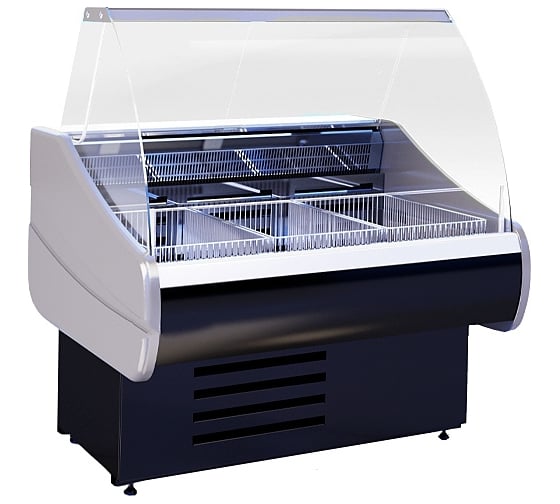 Изображение товара Витрина морозильная Cryspi ВПН Octava M 1200 (верх 3002, низ 7016, с боковинами) О ВПН1 120ГR290