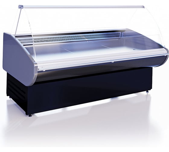 Изображение товара Витрина холодильно-морозильная Cryspi ВПСН Magnum Quadro Fish Self 1250 (верх 7016, низ 7016, с боковинами) MAGQFS ВПСН1 SG125