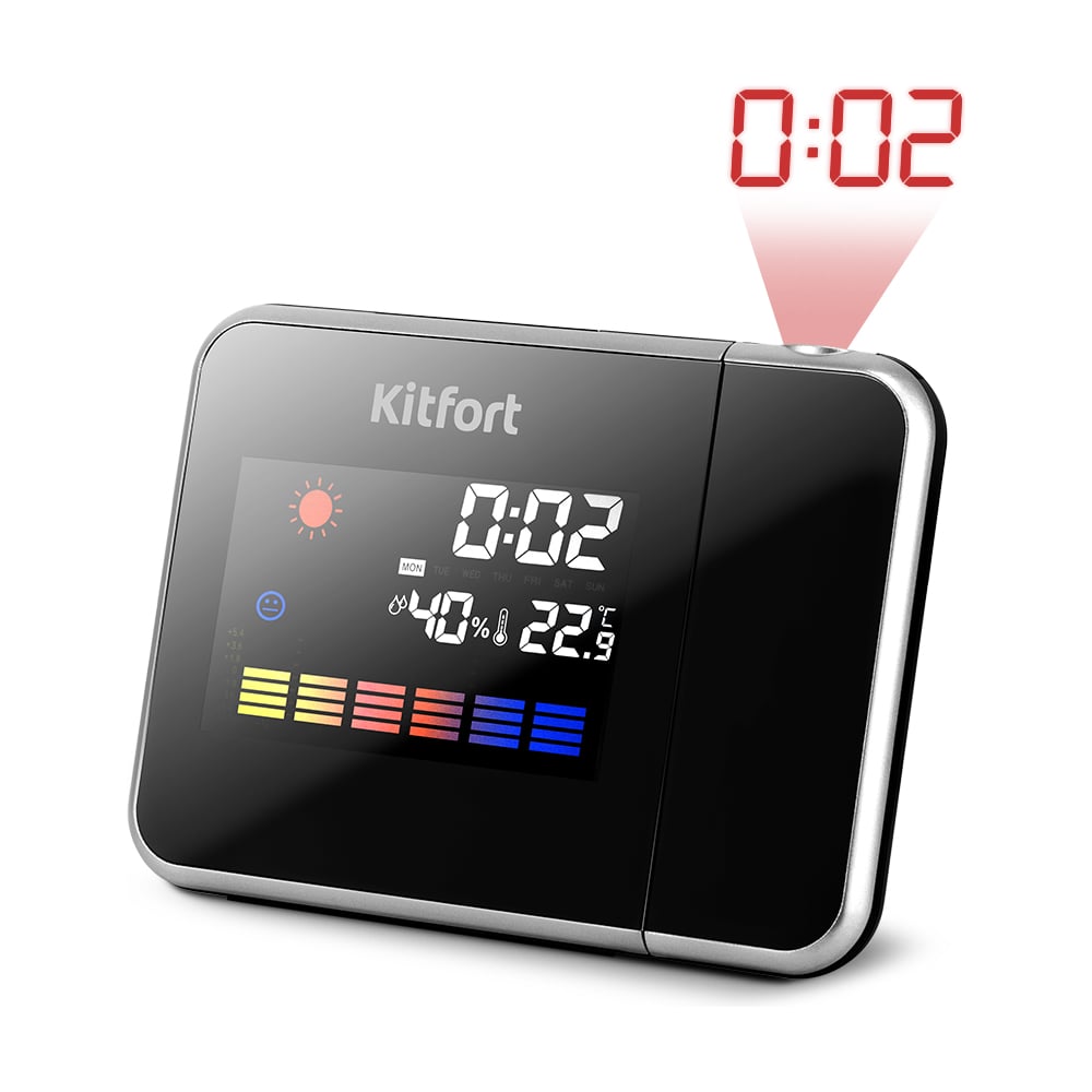 Изображение товара Часы с термометром и гигрометром KITFORT КТ-3726  для дома